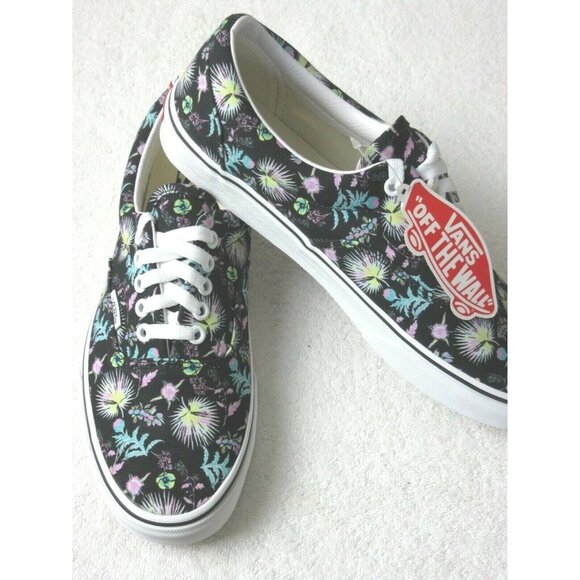 Vans Era Women's Paradise Floral Black True White Canvas shoes Sizes NIB - Picture 4 of 5